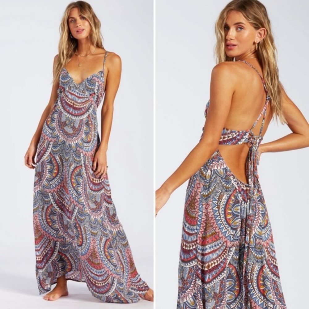 NWT Billabong Places To Be Boho Maxi Dress Size Small - Picture 1 of 6